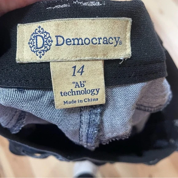 Democracy “Ab”solution Jeans Women’s Size 14 Blue Stretch Skinny  B1305BBV3XX - Picture 6 of 8
